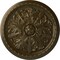 Ekena Millwork Washington Ceiling Medallion (Fits Canopies up to 2 7/8"), Hand-Painted Brass, 17 1/8"OD x 1 1/2"P CM17WABRS - alternate 1